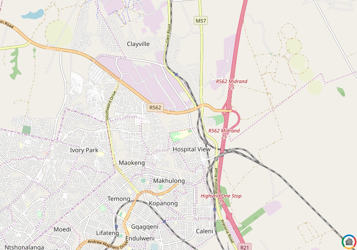 Map location of Hospital View